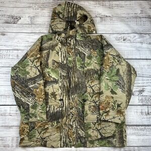 VTG 10X Goretex Camo Jacket 3-in-1 Mens 2XL Realtree Thinsulate Rainwear Hunting